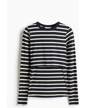 H&M MAMA Stillshirt mit Langarm - Schwarz