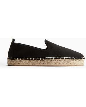 H&M Espadrilles aus Canvas - Schwarz