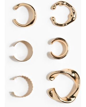 H&M 6er-Pack Earcuffs - Weiß