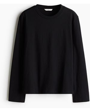H&M MAMA Stillshirt aus Baumwolle - Schwarz