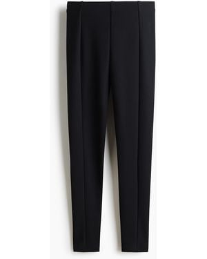 H&M Leggings mit Bügelfalten - Schwarz