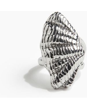 H&M Muschelförmiger Ring - Weiß