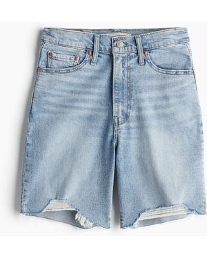 H&M Ribcage Bermuda Short - Blau