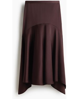 H&M Rok Van Satijnen Twill - Bruin
