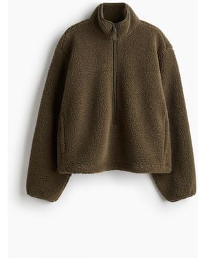 H&M Teddy sports top - Braun