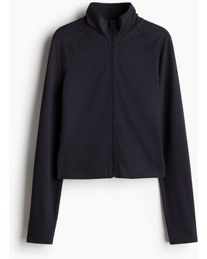 H&M Weiche Jacke mit Frontreissverschluss - Blau