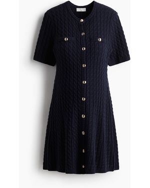 H&M MAMA Strickkleid - Schwarz