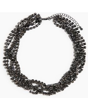 H&M Chunky Strasskette - Schwarz