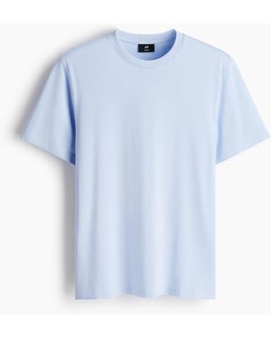 H&M T-Shirt in Regular Fit - Blau