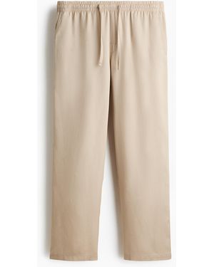 H&M Hose aus Lyocell Relaxed Fit - Natur