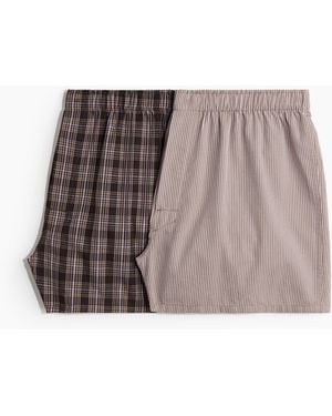 H&M 2er-Pack Boxershorts - Braun