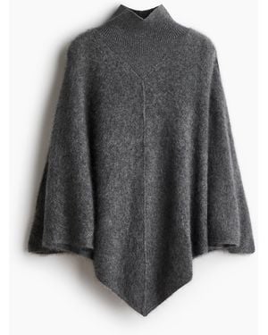 H&M Wollcape mit Turtleneck - Grau