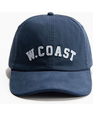 H&M Cap aus Baumwolltwill mit Motivdetail - Blau