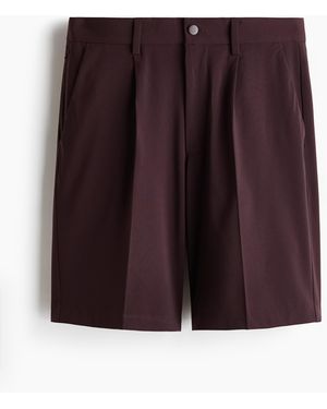 H&M Four-way Stretch Loose Fit Shorts - Paars