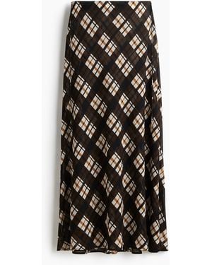 H&M Maxijupe aus Chiffon - Schwarz