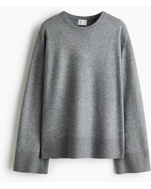 H&M Oversized Pullover - Grau