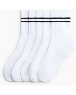 H&M 5er-Pack Sportsocken - Weiß