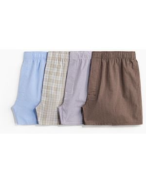 H&M 4er-Pack Boxershorts - Braun
