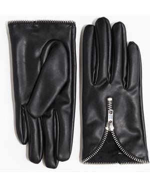 H&M Handschuhe mit Zipper - Schwarz