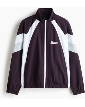 H&M Colour-blocked Track Jacket - Blauw