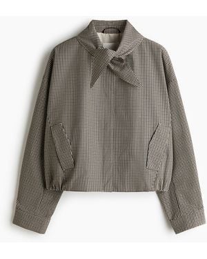 H&M Jack Met Sjaalkraag En Ballonzoom - Bruin