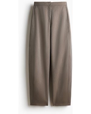 H&M Hose mit Barrel Leg - Braun