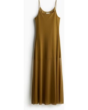 H&M Trägerkleid aus Mesh - Natur