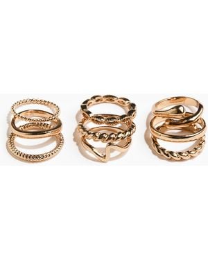 H&M 9er-Pack Ringe - Weiß