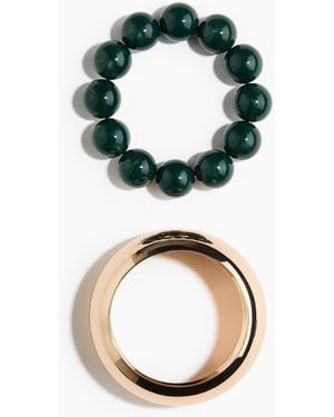 H&M 2er-Pack Armbänder - Schwarz