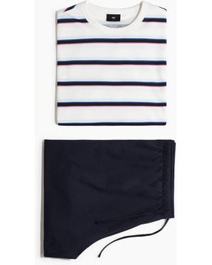 H&M 2-teiliges Loungewear-Set - Weiß