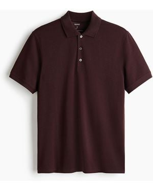 H&M Cooling Poloshirt in Regular Fit - Rot