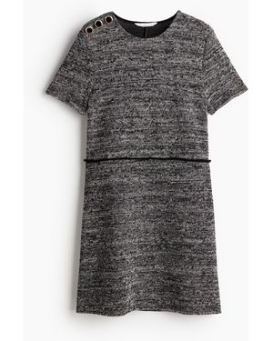 H&M Jurk Met Knopen - Grijs