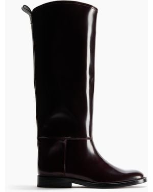 H&M Kniehohe Stiefel - Schwarz
