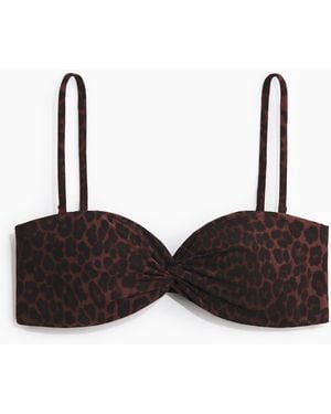 H&M Padded Bandeaubikinitop - Naturel