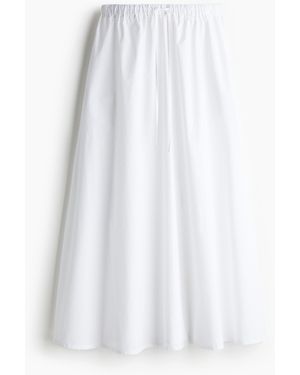 H&M Maxi-Tellerrock - Weiß