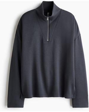 H&M Ziptop-sweater - Blauw
