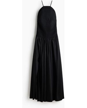 H&M Open-backjurk Met Gehaakte Look - Zwart