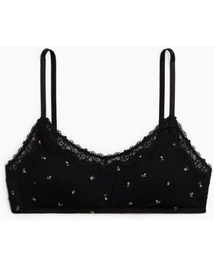 H&M Wattierter Soft-BH aus Baumwolle - Schwarz