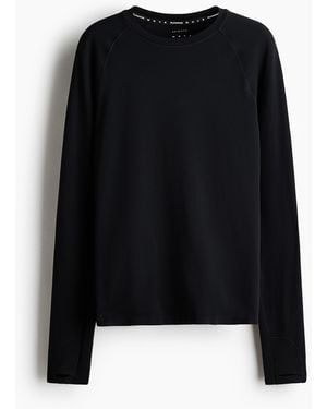 H&M Seamless Sporttop Met Drymovetm - Zwart