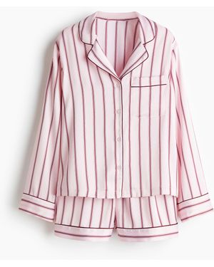 H&M Satinpyjama - Pink