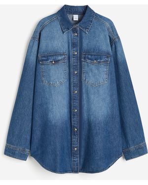 H&M Jeansbluse - Blau