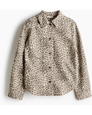 H&M Overshirt aus Baumwolldenim - Weiß