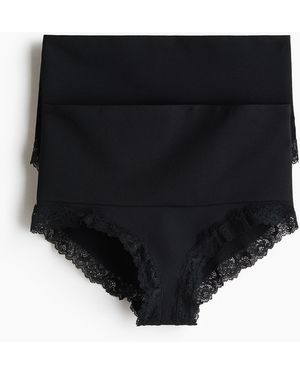 H&M Set Van 2 Slips - Zwart