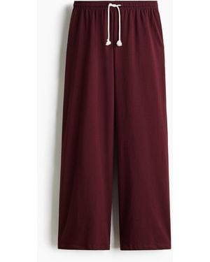 H&M Weite Joggpants - Lila
