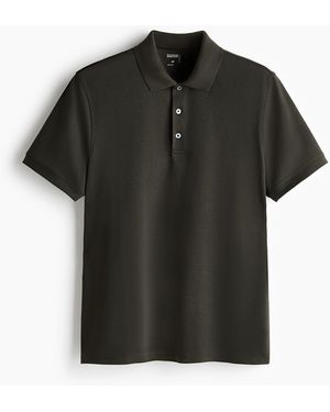 H&M Cooling Poloshirt in Regular Fit - Schwarz