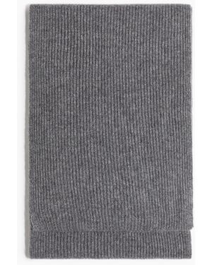 H&M Gerippter Kaschmirschal - Grau