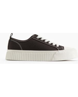 H&M Sneakers Van Canvas - Zwart