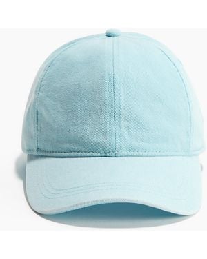 H&M Cap aus Baumwolltwill - Blau
