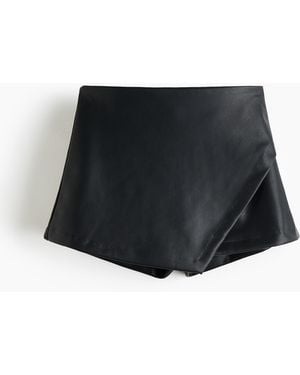 H&M Skort im Wickelschnitt - Schwarz