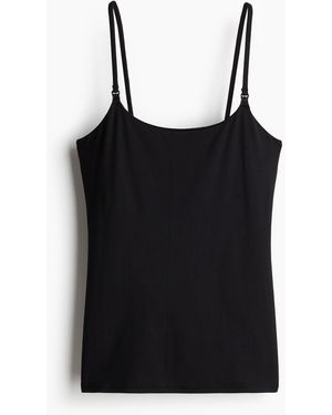 H&M MAMA Stilltop aus Mikrofaser - Schwarz